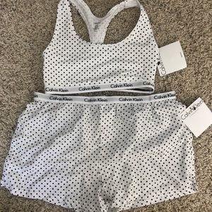 Calvin Klein bralette and boxer set